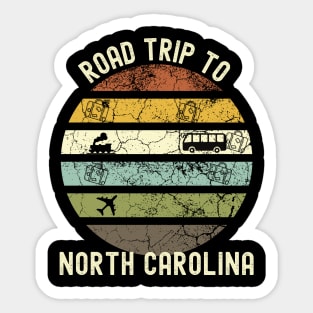 Road Trip To North Carolina, Family Trip To North Carolina, Holiday Trip to North Carolina, Family Reunion in North Carolina, Holidays in Sticker